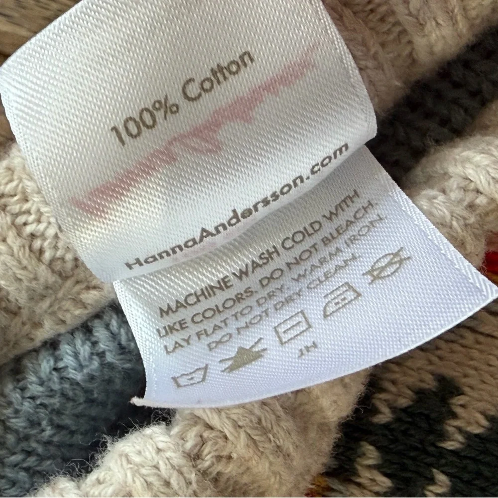 Hanna Andersson Holiday Sweater with Gnome Pattern Sz 4 - Picture 6 of 6